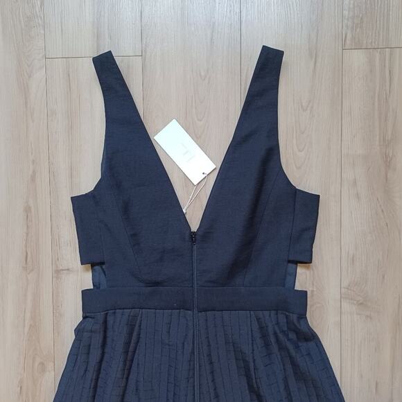 NWT Finders Keepers Go Now Palazzo Jumpsuit Black Cut-Out Semi-Sheer M Revolve - Picture 9 of 15